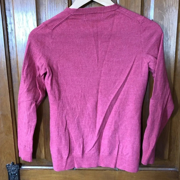 Coral Superfine  Merino Wool Cardigan - Picture 2 of 8
